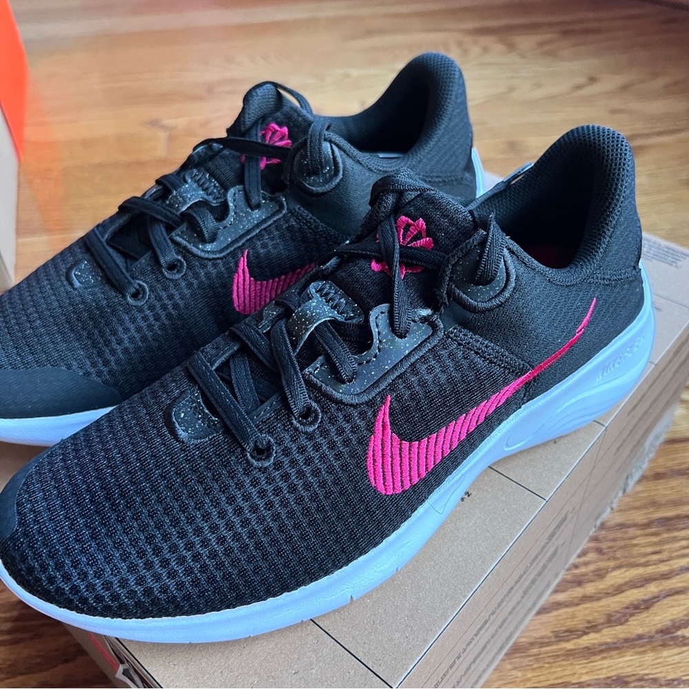 Nike womans Flex Experience Runner 11 NN style DD9283003 Black / Rush Pink White - Picture 12 of 14